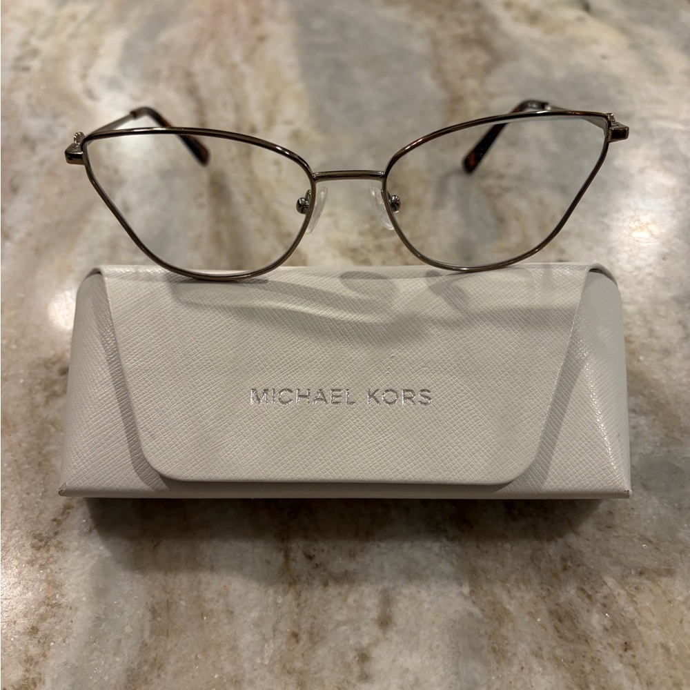 Michael Kors Chic Silver Women's Glasses frame model Toulouse with branded case